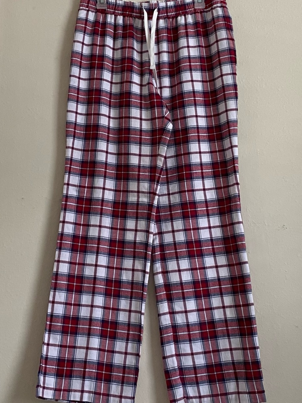 UGG Red and White Plaid Wide Leg Lounge Pants